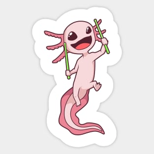 Pound Fitness Axolotl Sticker